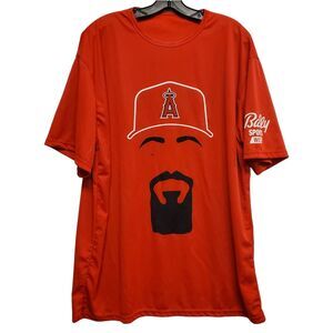 LOS ANGELES ANGELS Shirt Adult XXL Red ANTHONY RENDON #6 Graphic Print Fan Promo
